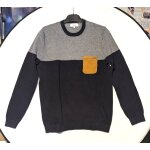 Pull jules parties grise noire petite poche jaune ocre v�tement tendance mode hommes