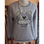 Pull kenzo brod� d'une t�te de tigre