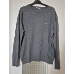 Pull lacoste homme taille 38 / m gris coton made in france