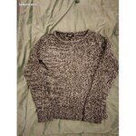 Pull laine chin� noir blanc gris fille xs jennyfer bon �tat