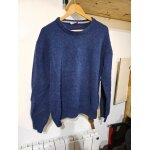 Pull en laine homme bleu marine tissaia xl