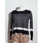 Pull léger bleu marine À rayures horizontales blanc - taille s - zara Pull léger bleu marine À rayures horizontales blanc - taille s - zara