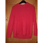 Pull en maille rouge