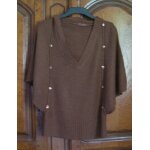 Pull marron cache - cache - taille 38 / 40 Pull marron cache - cache - taille 38 / 40