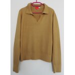 Pull marron camel ocre. tissaia. acrylique. polyamide. taille 46 / 48