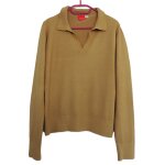 Pull marron camel ocre. tissaia. taille 46 / 48