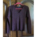 Pull marron paillet kiabi - taille 38 / 40