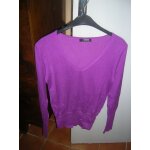 Pull morgan manches longues viscose 38 / 40 mauve