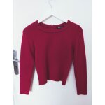 Pull morgan rouge avec zip au dos xs
