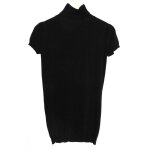 Pull noir a col roule. manches courtes. naf naf. taille 36