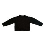 Pull noir a fils dores scintillants. col montant. kiabi. taille 3 ans