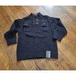 Pull noir garon col camionneur gemo kids taille 5ans