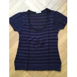 Pull promod mohair taille m / 2 rayé violet et noir Pull promod mohair taille m / 2 rayé violet et noir