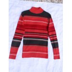 Pull promod , ras cou , rayé orange , rouge , vert , blanc, taille 38 / 40 Pull promod , ras cou , rayé orange , rouge , vert , blanc, taille 38 / 40