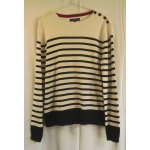 Pull rayé bleu et blanc / Écru - jules - taille m Pull rayé bleu et blanc / Écru - jules - taille m