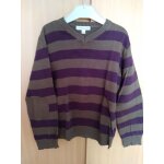Pull ray col en v garon vertbaudet taille 8 ans