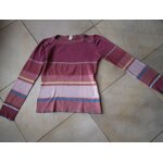 Pull raye violet rose jaune bleu taille m marque decathlon Pull raye violet rose jaune bleu taille m marque decathlon