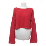 Pull rouge ample na - kd  manches vases m (indiqu xxs) tbe
