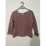 Pull rouge / marron crois� dans le dos naf - naf taille m
