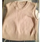Pull sans manche 6 ans beige