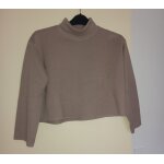 Pull sweat - shirt court camel s . zara