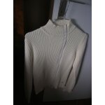 Pull teddy smith fermeture zipée 70% acrylique, 30% laine s taille 2 blanc cassé Pull teddy smith fermeture zipée 70% acrylique, 30% laine s taille 2 blanc cassé