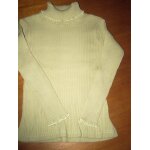 Pull tissaia vert maille chaussette taille 4ans