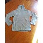 Pull tissaia vert pale 8 ans col roul�