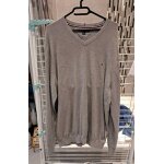 Pull tommy hilfiger col v gris xxl