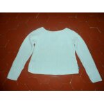 Pull tricoté coton bleu ciel tape À l'oeil Pull tricoté coton bleu ciel tape À l'oeil