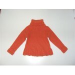 Pull tricot� laine et coton orange du pareil au m�me
