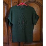 Pull vert cama�eu - taille 42