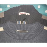 Pull + veste en laine noir et bleu quechua quiksilver taille 14 ans