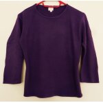 Pull violet manches 3 / 4. camaieu. taille 38