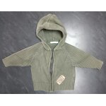 Pull zipp  capuche kaki pour bb de 12 mois