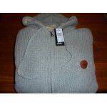 Pull zipp� gris � capuche quiksilver pour homme