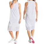 Puma - robe débardeur urban street blanche À rayures transparentes taille l Puma - robe débardeur urban street blanche À rayures transparentes taille l