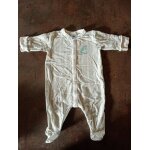 Pyjama t ray gris blanc 1 mois petit bateau trs bon tat mixte
