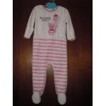 Pyjama grenouillre fille de marque tex, taille 18 mois100% coton touch velours, coloris nuanc de rose, ...