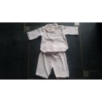 Pyjama jacadi 3 mois rose pale