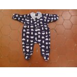 Pyjama jersey coton imprim biberons fond marine vertbaudet
