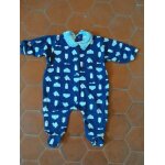 Pyjama jersey coton imprim� biberons fond marine vertbaudet