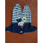 Pyjama jersey coton ray� marine et blanc vert baudet