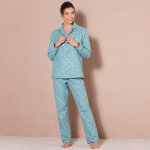 Pyjama pilou imprim�  ; fleurs ;