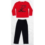 Pyjama rouge et bleu marine. rock monster. kiabi. polyester. 10 ans