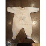 Pyjama velours beige gar�on 1 mois petit bateau tr�s bon �tat