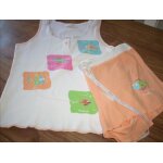 Pyjashort etam t36 motifs poissons & prnoms 100% coton