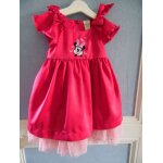 Ravissante robe disney store fushia broderie minnie taille 6 / 12 mois neuve ide cadeau