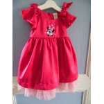Ravissante robe disney store fushia broderie minnie taille 6 / 12 mois neuve id�e cadeau
