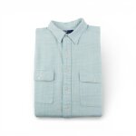 Reconditionn� - chemise classiques homme � carreaux - taille l - homme - bleu clair